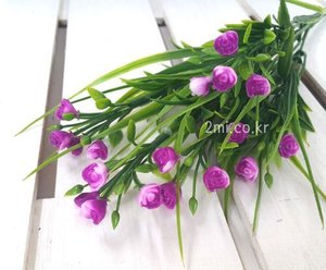 실난미니장미-보라 조화 꽃 인조수초