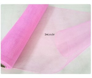 마-오리지널-핑크 꽃 선물 망사 포장지