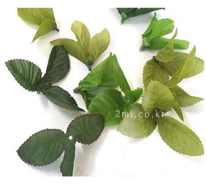 나뭇잎-3잎 10개가격 ( 조화 리스만들기 diy 인테리어 장식 공예 만들기 재료 )