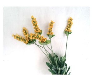 노랑 봉우리 라벤다  ( 조화 꽃)