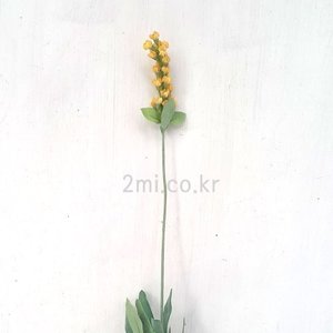 노랑 봉우리 라벤다 한줄기가격 ( 조화 꽃)