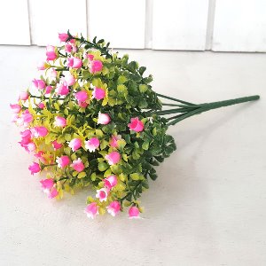 미니종꽃 핑크 조화 꽃 인조수초