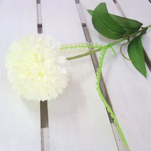 퐁퐁국화 한줄기 ( 대형 국화 조화 꽃 )