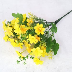 데이지꽃망울 노랑 조화 꽃