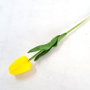 비누꽃 튤립노랑 1송이 가격 조화 꽃