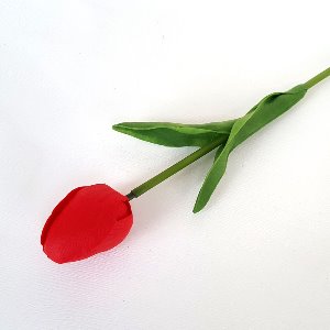 비누꽃 튤립 빨강 1송이 가격 조화 꽃