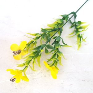꽃잔디 노랑 한줄기 - 조화 꽃 인조