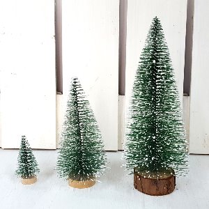 눈쌓인나무 미니트리 - 책상 위 크리스마스 장식