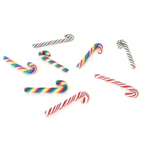 미니장식 지팡이사탕  혼합색상  - 8pcs 크리스마스 트리 모형 장식