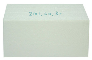 스티로폼  ( 18cm가로 x 8cm세로 x6cm높이 ) 조화용 오아시스 꽃꽂이 재료