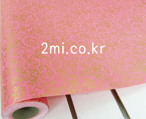 종이포장지 노블레스 - 핑크 1m가격 국산 ( 선물 종이 공예 재료 diy )