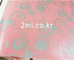 종이 포장지 - 회오리 핑크 1m가격 국산( 선물 꽃다발 포장하기 만들기 공예 재료 )