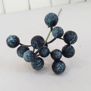블루베리-한가지-블루블랙 조화 꽃