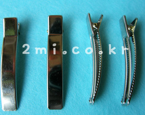 집게핀-사각 1cm X 6cm 1개가격 (헤어핀 밴드 재료 diy 머리핀 )
