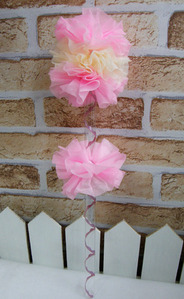 꽃봉-45cm-핑크 ( 비누꽃, 조화, 사탕등을 꽂기만 하면 꽃다발 만들기 완성 재료)