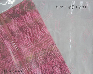 opp 영문 핑크 73cm X 58cm 1장당 가격 ( 포장지 선물 꽃다발 만들기 투명 비닐 )